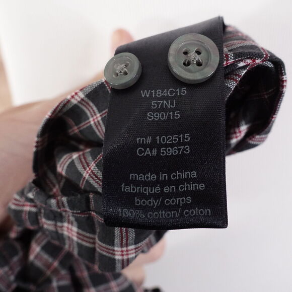 JOHN VARVATOS USA LONG SLEEVE PLAID BUTTON DOWN SHIRT MEN SIZE L LARGE - Picture 8 of 8